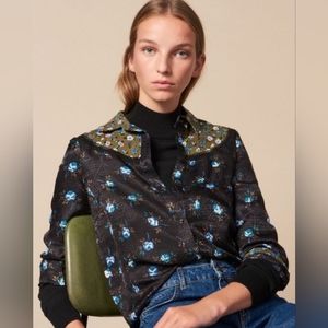 Sandro Andal Floral button down